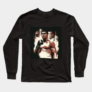 Muhammad Ali art illustration Long Sleeve T-Shirt